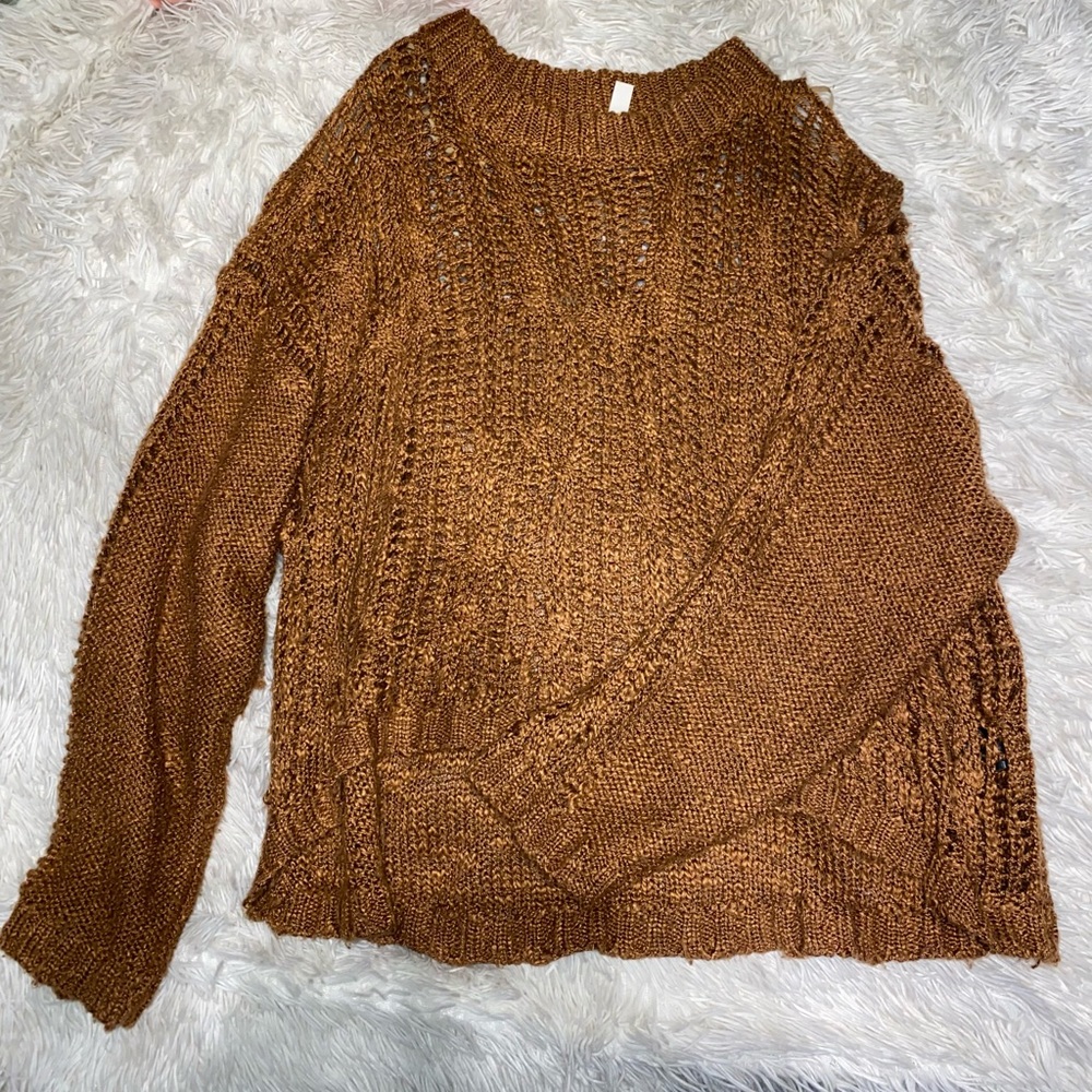 See through sweater